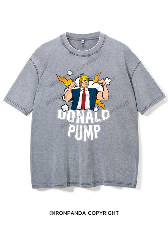 DONALD PUMP Washed Gym Shirt
