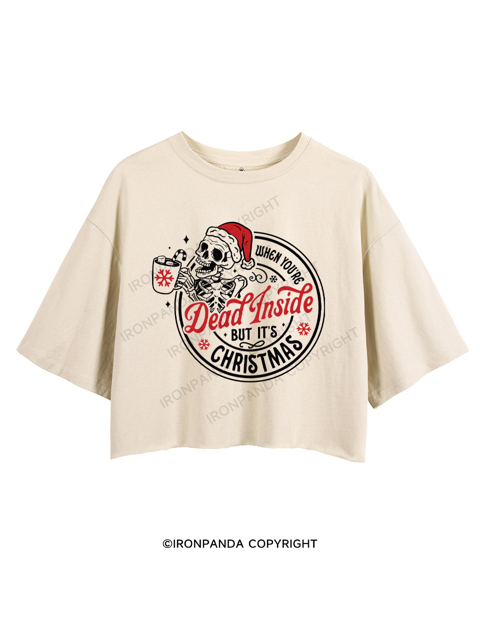 WHEN YOU'RE DEAD INSIDE BUT IT'S CHRISTMAS CROP TOPS