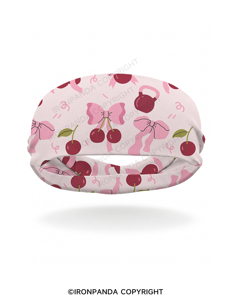 Pink Cherry Gym Headband