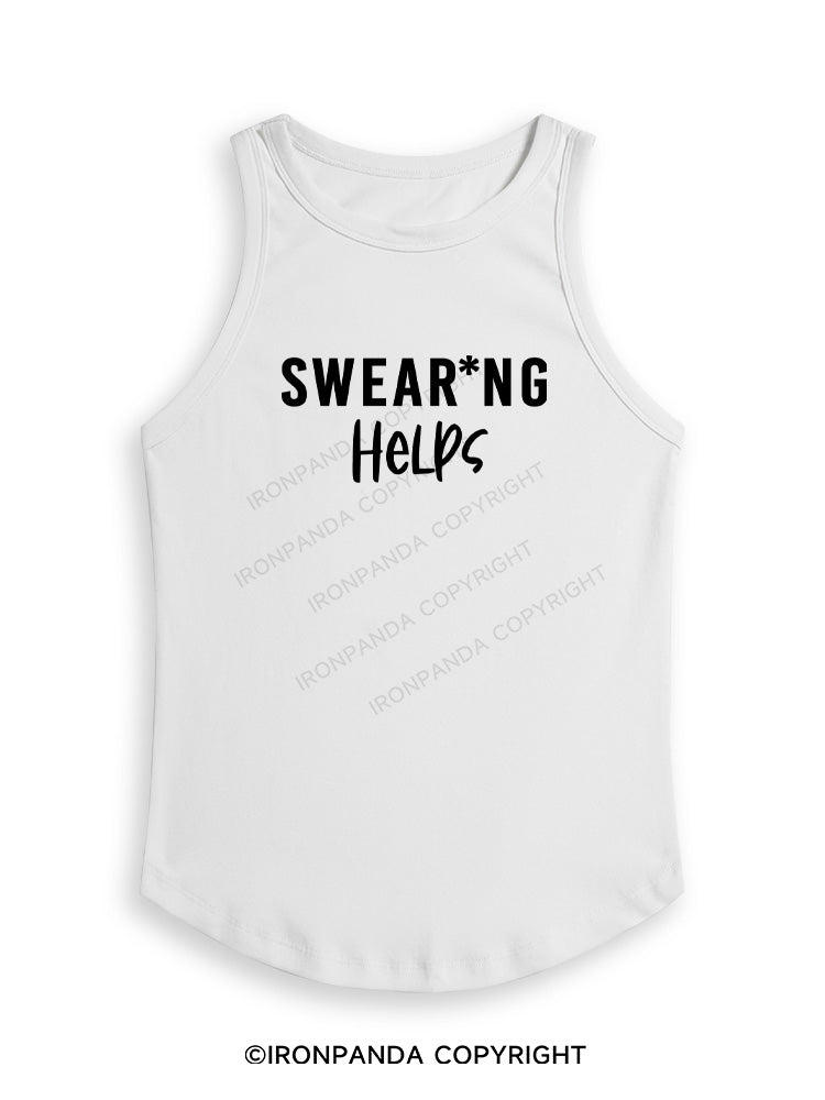 SWEAR*NG HELPS Fitted Tank Top