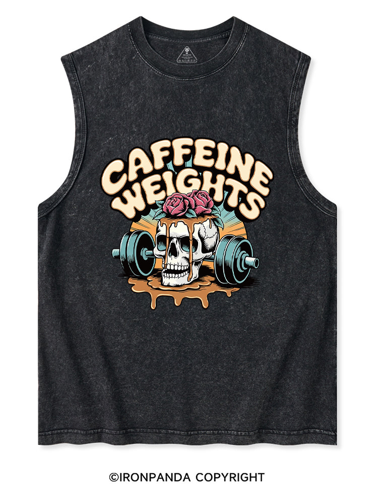 Caffeine weights skeleton Washed Tank