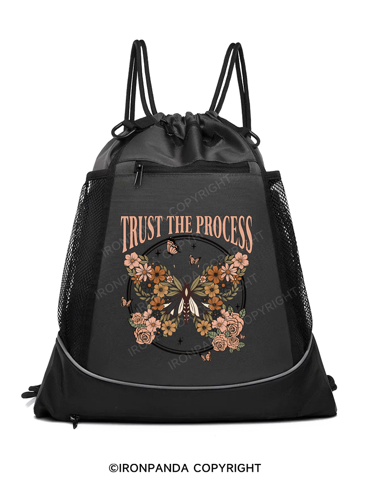 TRUST THE PROCESS Gym Drawstring Bag
