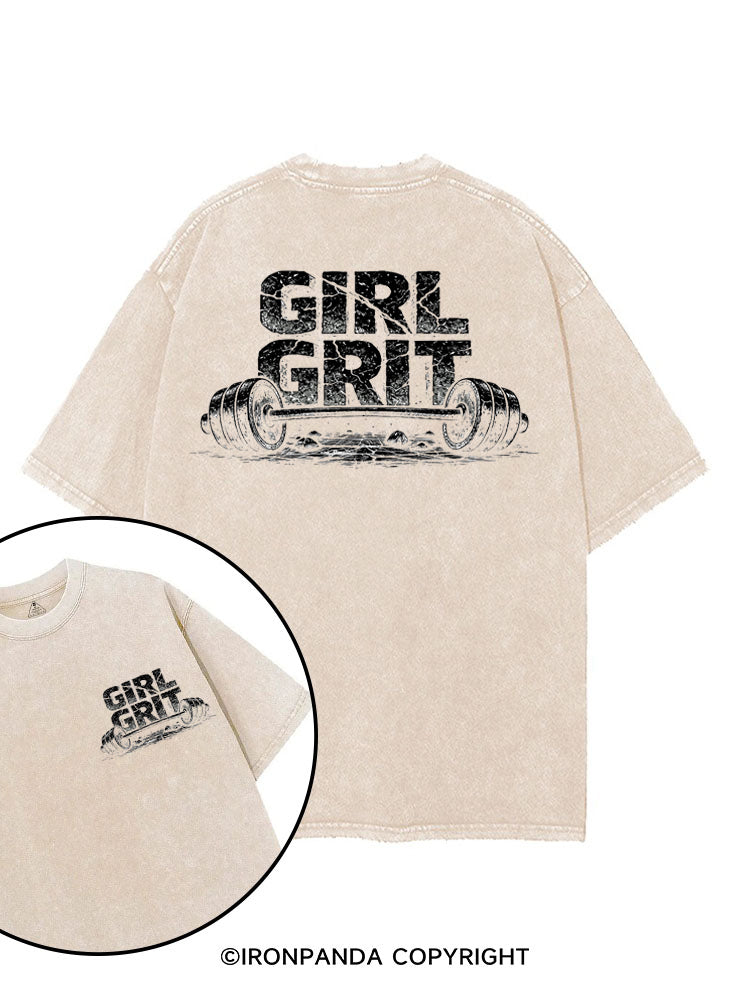 GIRL GRIT printed Gym Shirt