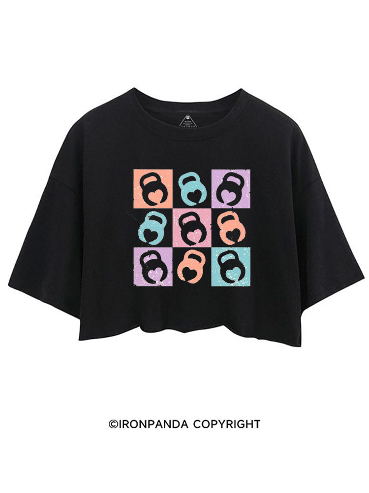 COLORS KETTLEBELL HEART CROP TOPS