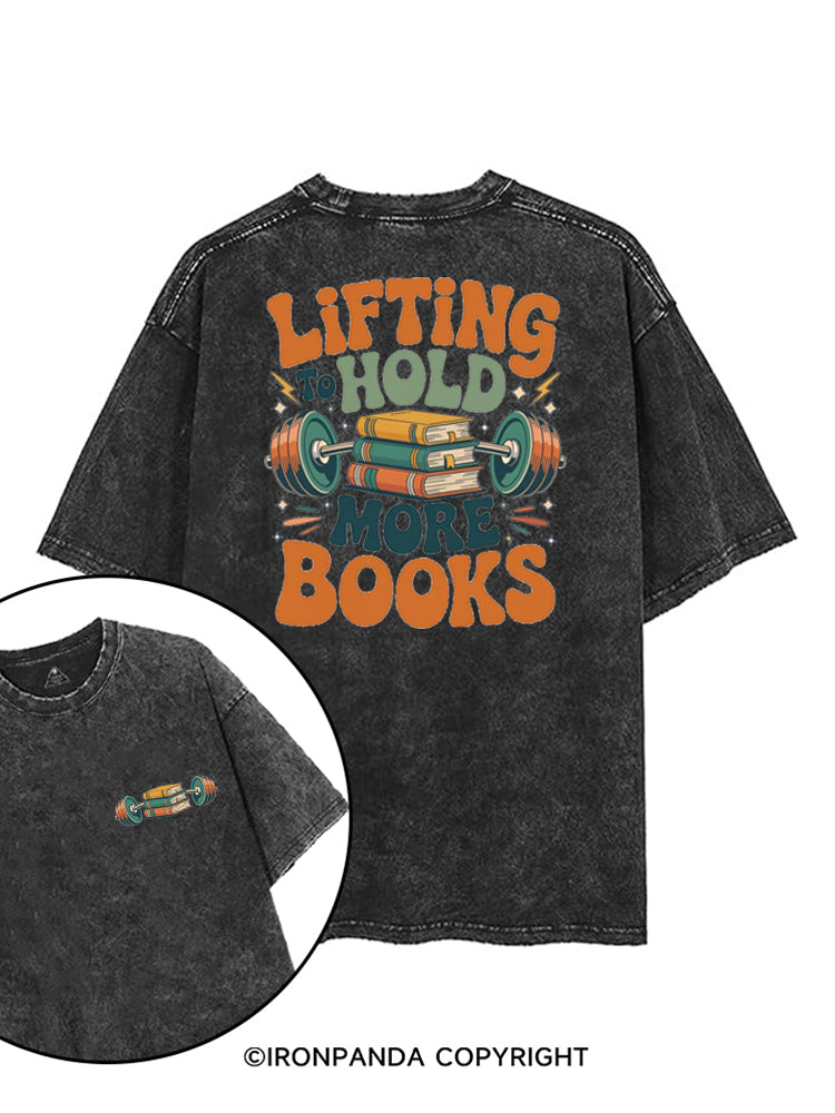LIFTING TO HOLD MORE BOOKS FUNNY BOOK LOVER printed Gym Shirt