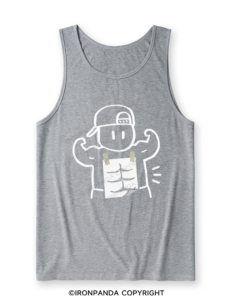 Look at my abs! Ultra Soft Heather Tank