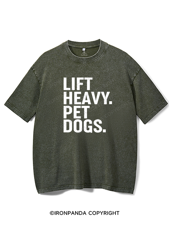 Lift Heavy Pray Always Washed Gym Shirt