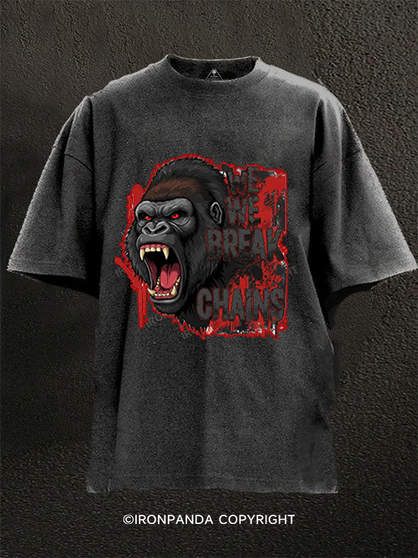 We We Breack Chains Washed Gym Shirt