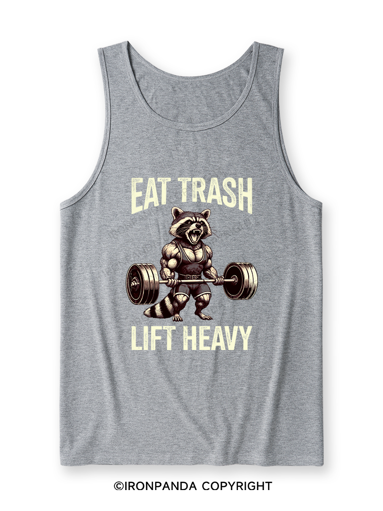 eat trash lift heavy Ultra Soft Heather Tank