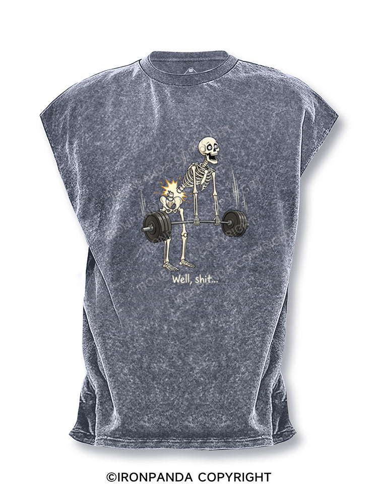 Well Shit Skeleton Deadlift Cut Off Tank