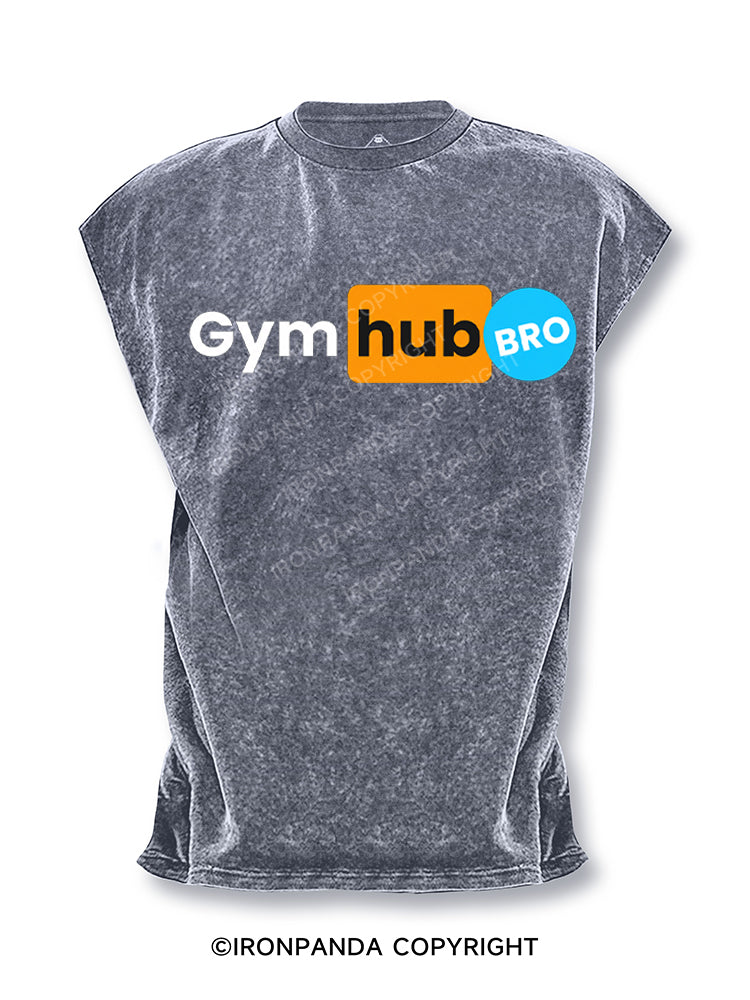 Gym Hub Bro Cut Off Tank