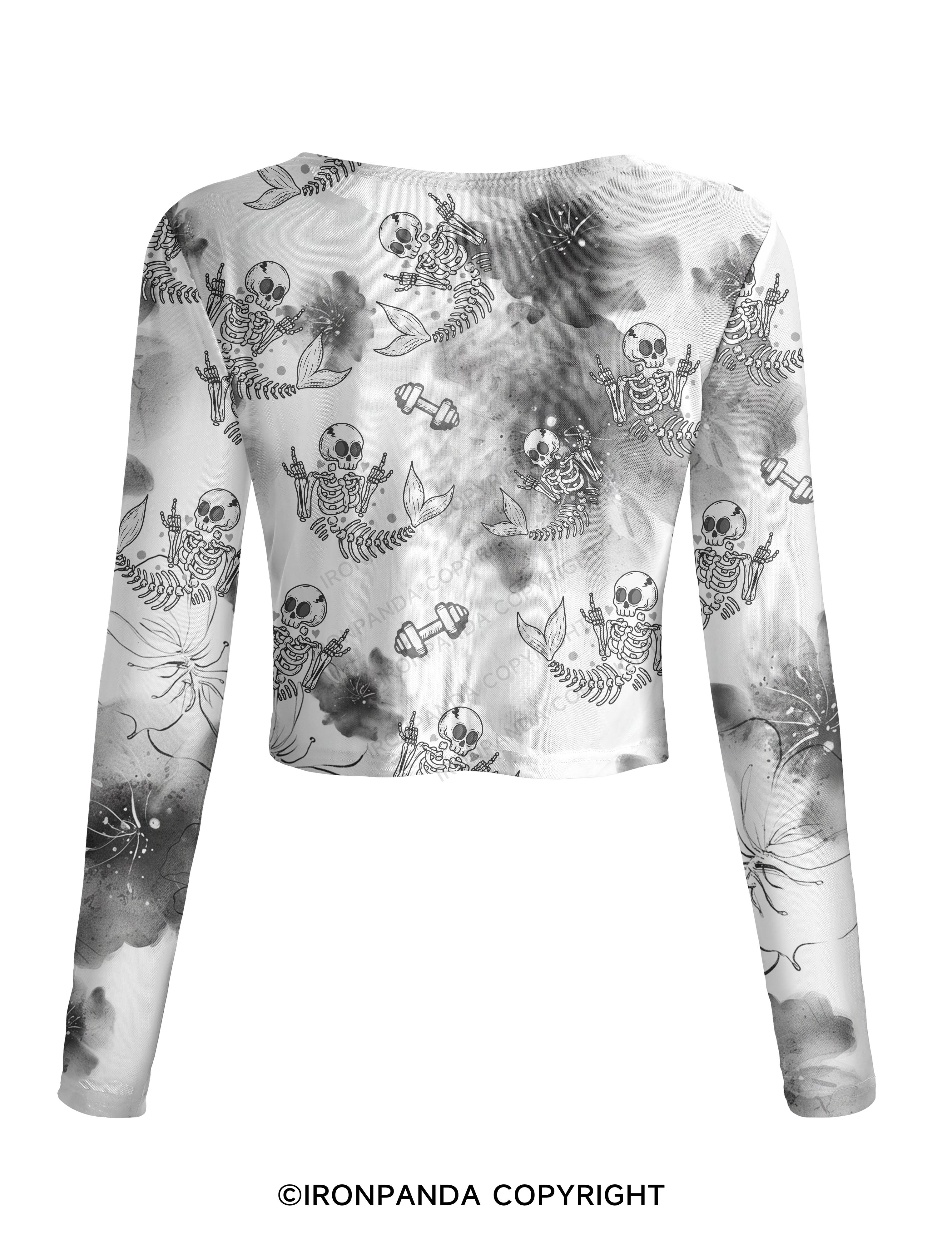 STAY WEIRD BEING NORMAL IS BORING Mesh Long Sleeve Top