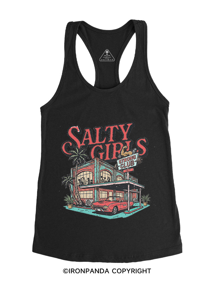 SALTY GIRLS STRONG CLUB Gym Racerback Tank