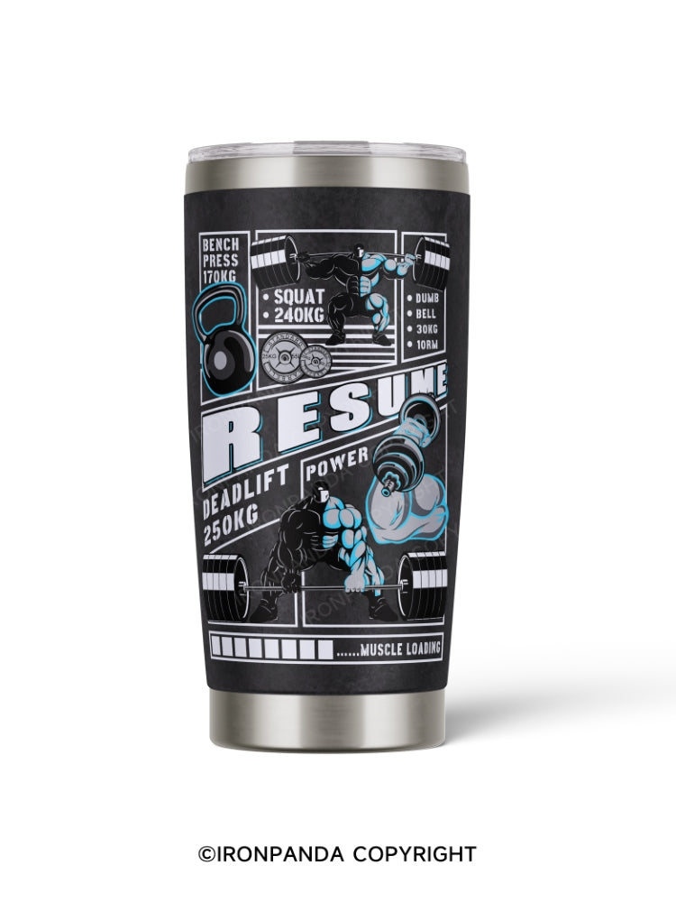 Gym Resume 20oz Tumbler