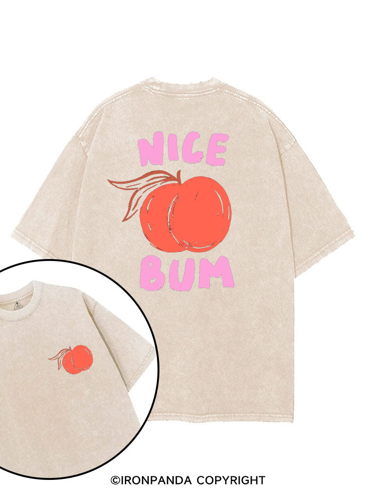 NICE BUM PEACHY printed Gym Shirt