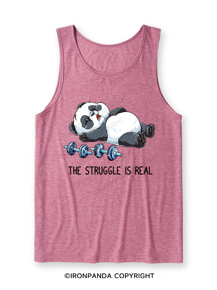 THE STRUGGLE IS REAL Ultra Soft Heather Tank