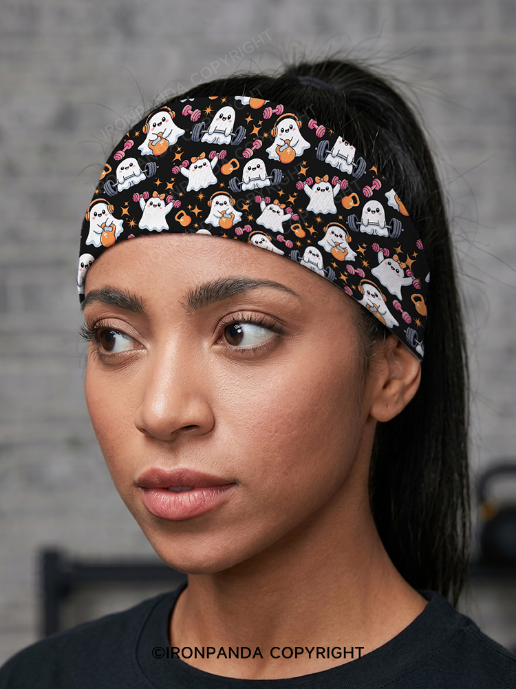 GHOST POWER WORKOUT TIME Gym Headband
