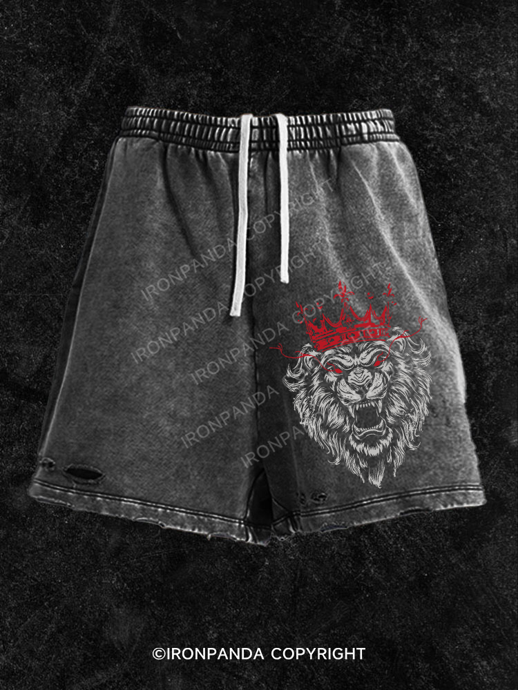Lion King Washed Gym Shorts