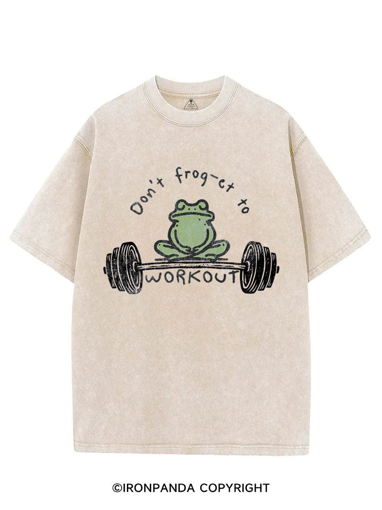 Don't frog-et to WORKOUT VINTAGE GYM SHIRT