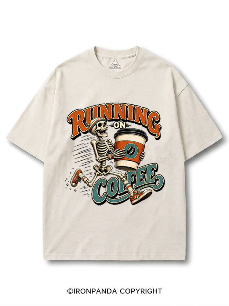 Running on Coffee Skeleton COTTON PUMP COVER