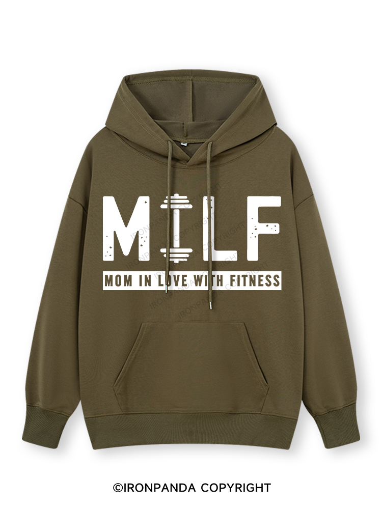 MILF MOM IN LOVE WITH FITNESS Classic Gym Hoodie