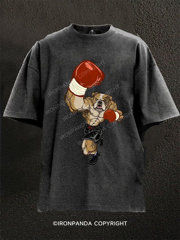 Bulldog Boxing Washed Gym Shirt
