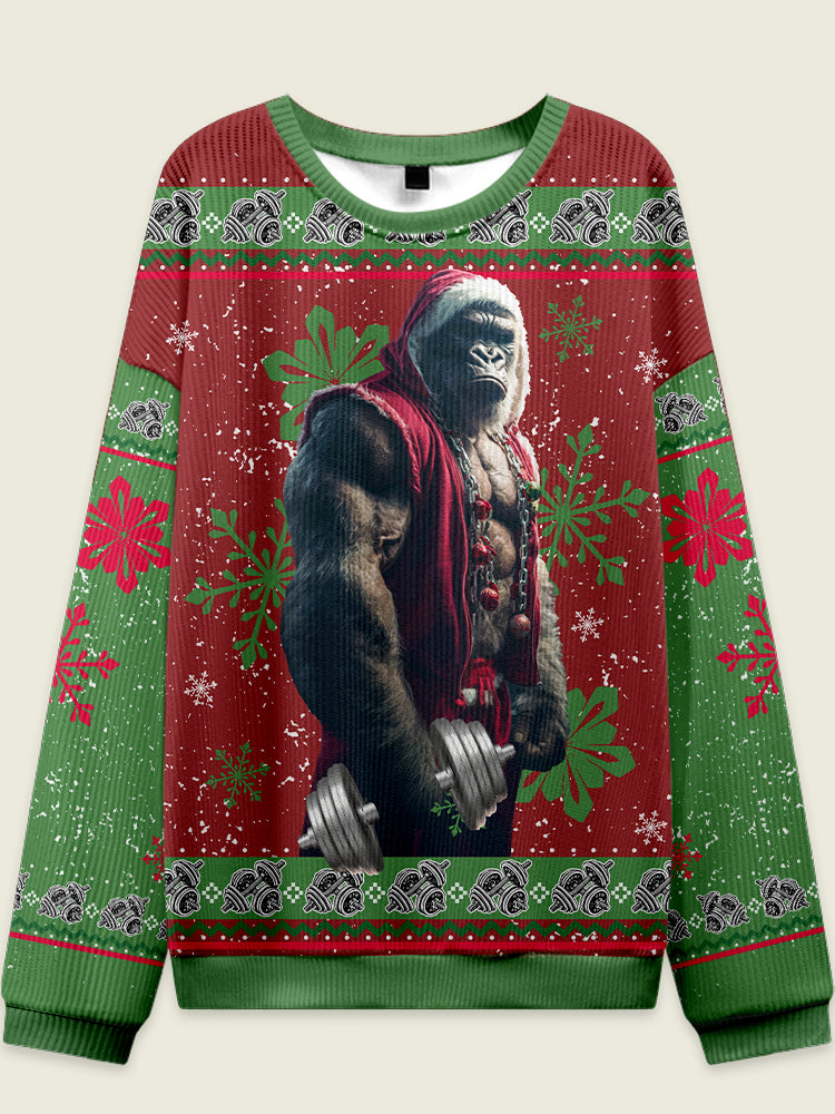 IRONPANDA SIGMA CLAUS Fitness Theme Ugly Sweater