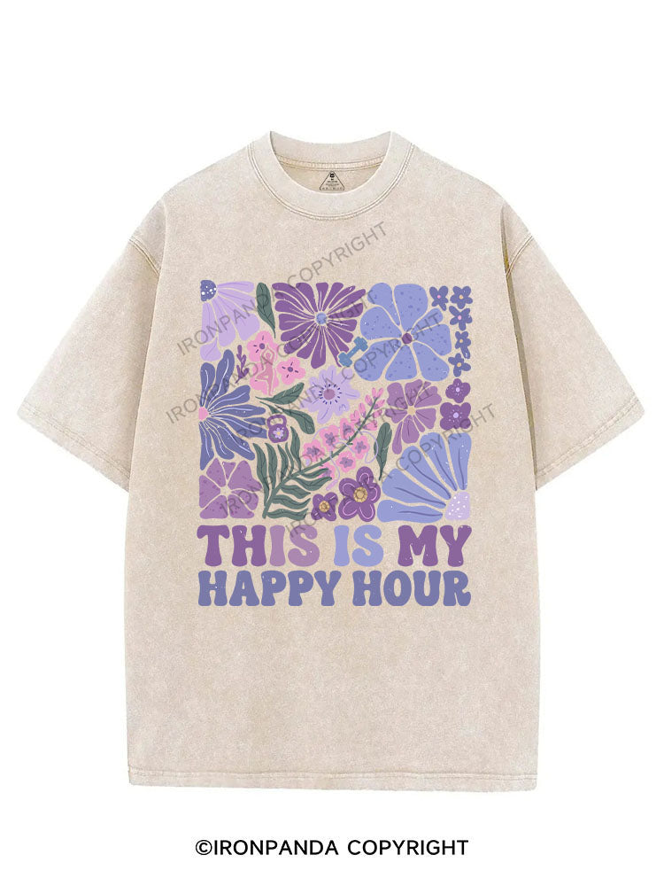 THIS IS MY HAPPY HOUR VINTAGE GYM SHIRT