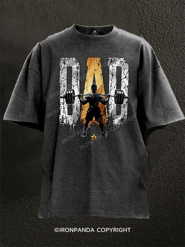 Dad Lifting Washed Gym Shirt