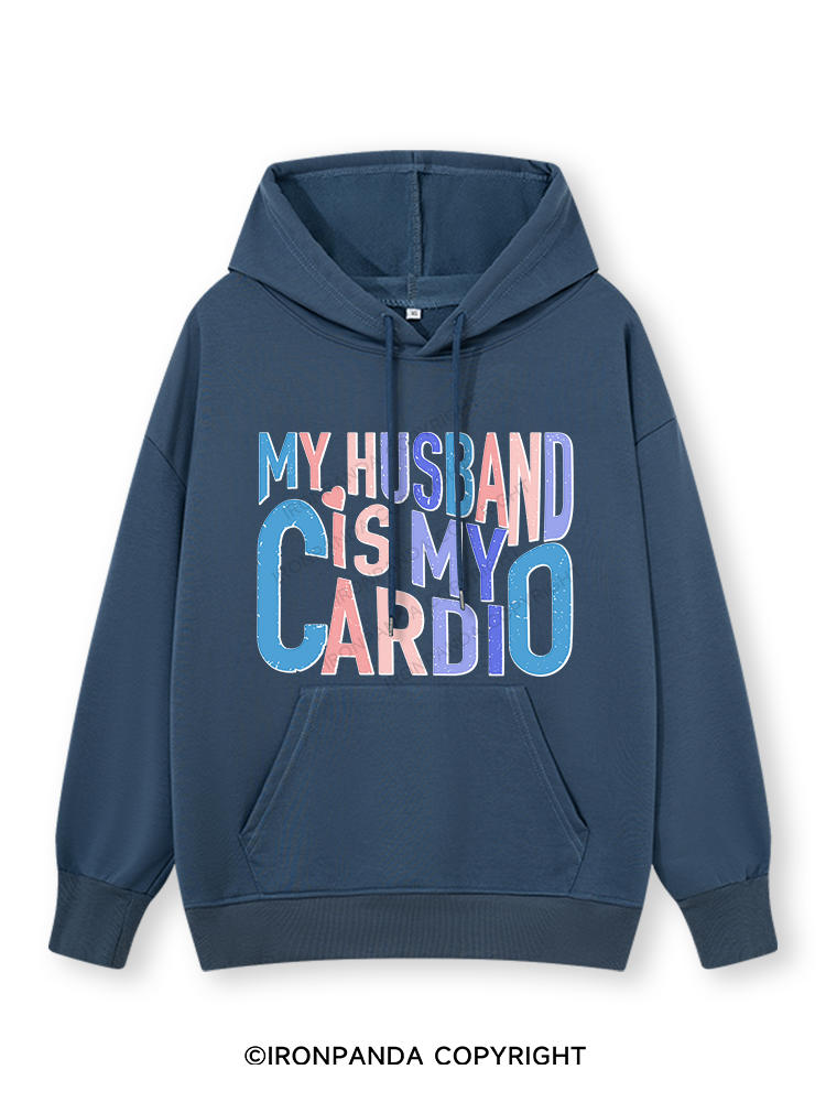 MY HUSBAND IS MY CARDIO Classic Gym Hoodie
