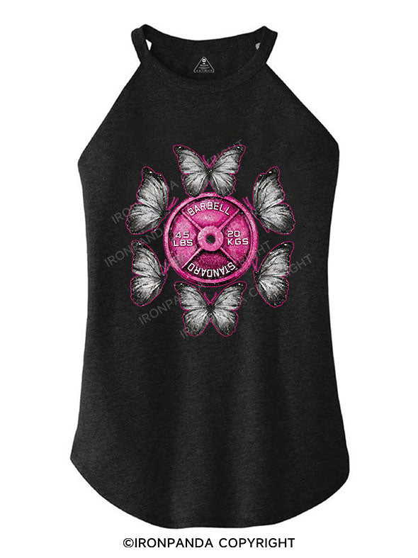 Barbell Butterfly ROCKER COTTON TANK