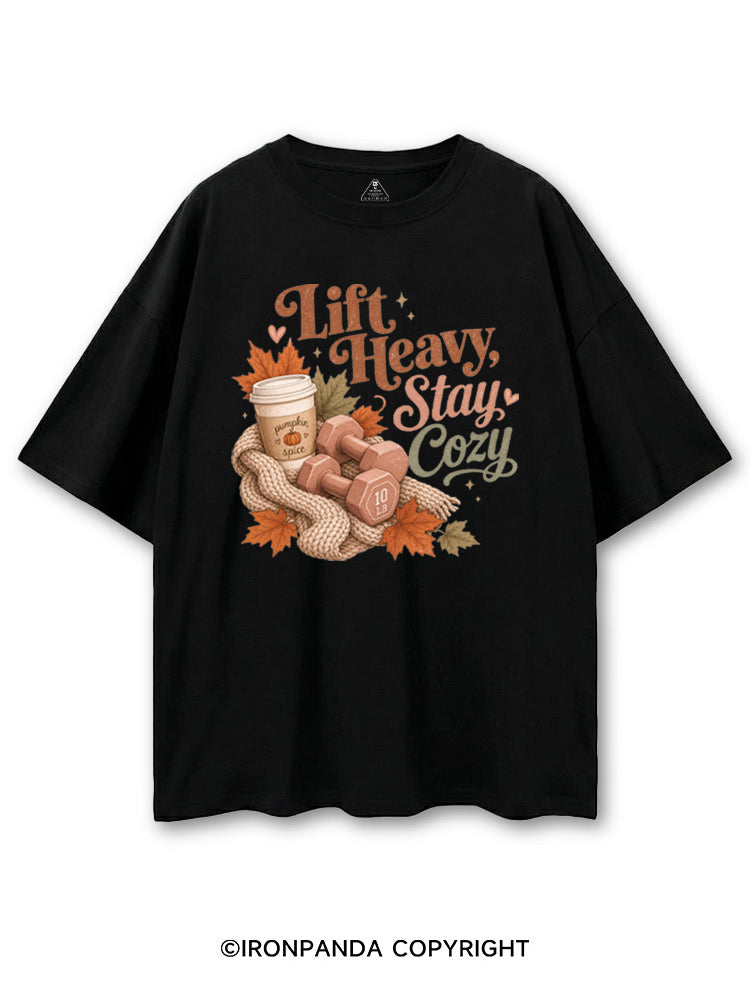 LIFT HEAVY STAY COZY COTTON PUMP COVER