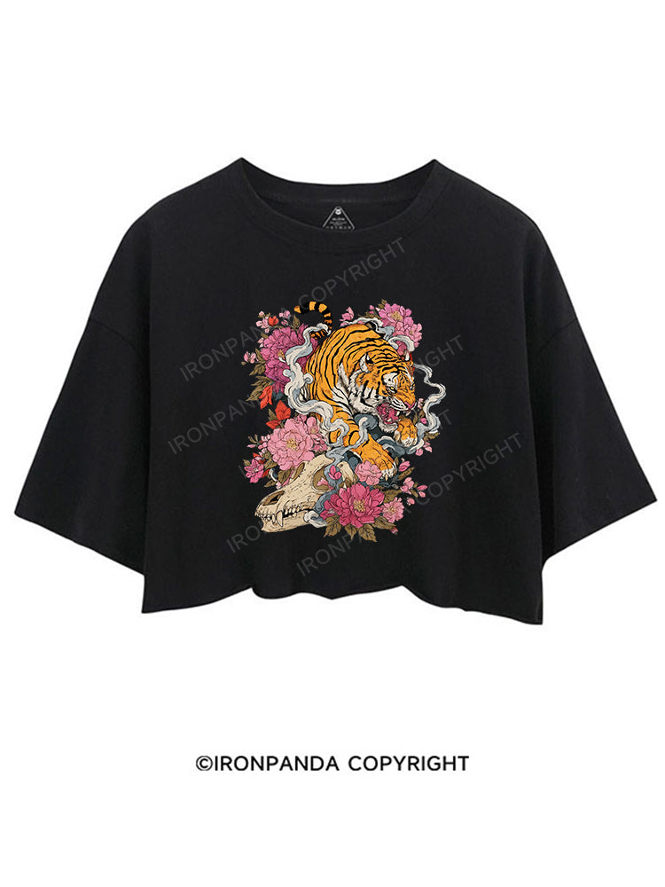 Blooming Tiger's Might CROP TOPS