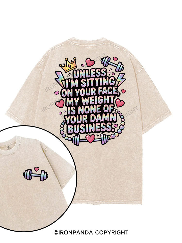 Unless I’m sitting on your face printed Gym Shirt