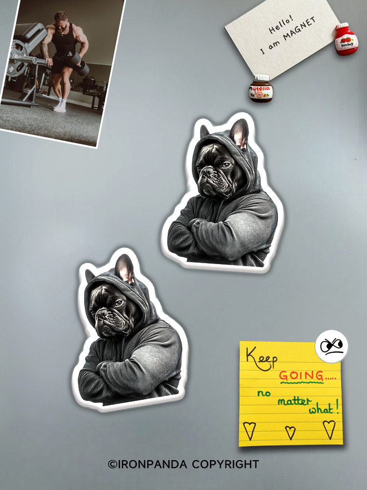 IronPanda bulldog Fridge Magnet