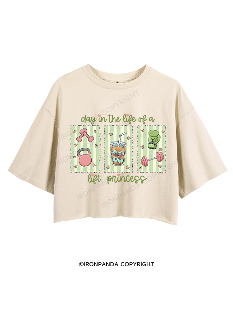 day in the life of a lift princess CROP TOPS