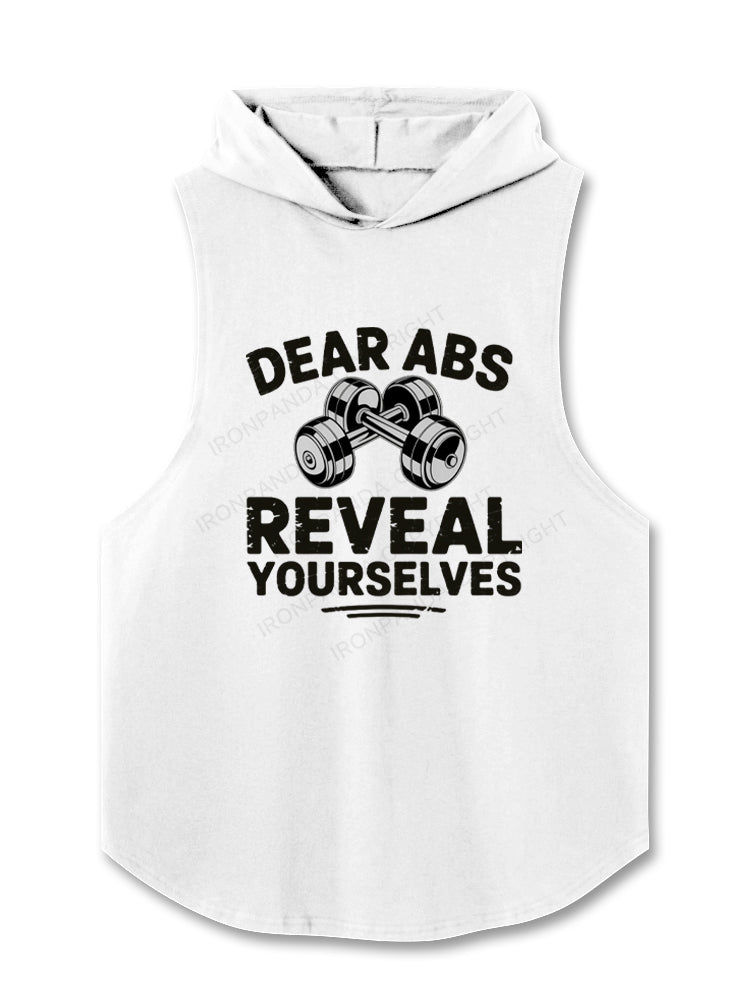 Dear Abs Reveal Yourself Hooded Tank