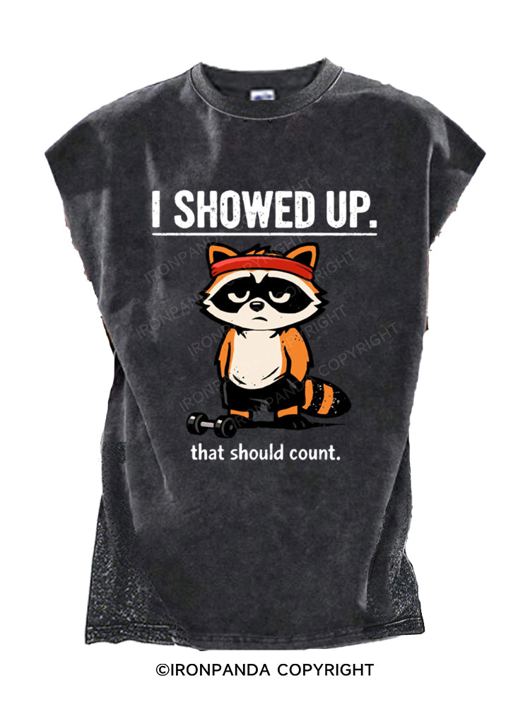 I Showed Up That Should Count Raccoon Cut Off Tank