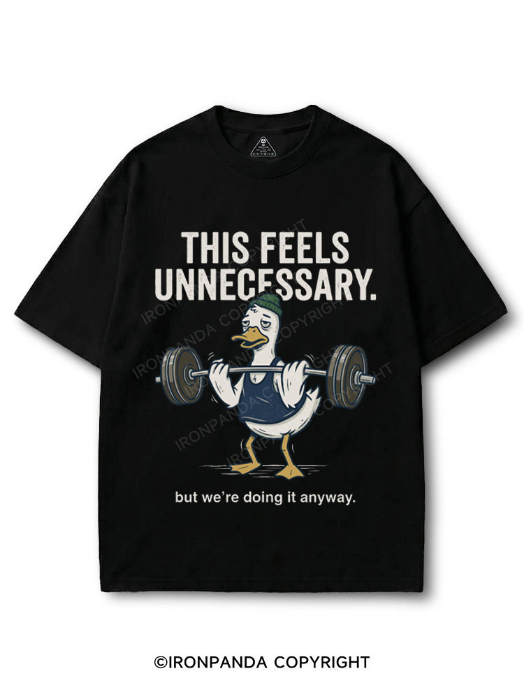 This Feels Unnecessary But We're Doing It Anyway Duck Lifting Weights COTTON PUMP COVER