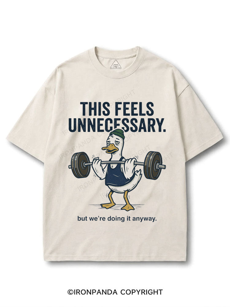 This Feels Unnecessary But We're Doing It Anyway Duck Lifting Weights COTTON PUMP COVER