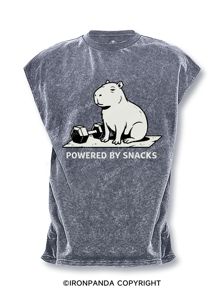 Powered By Snacks Capybara Cut Off Tank