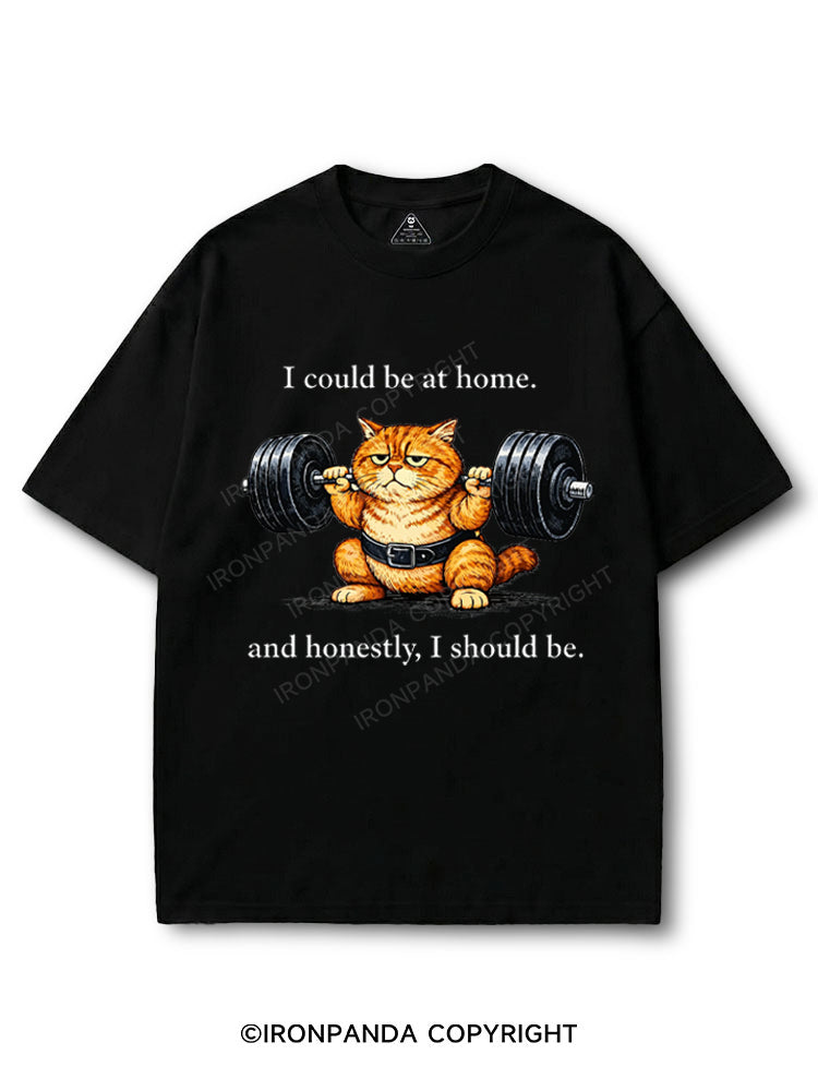 Lazy Gym Cat Weightlifting COTTON PUMP COVER