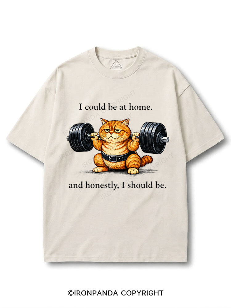 Lazy Gym Cat Weightlifting COTTON PUMP COVER