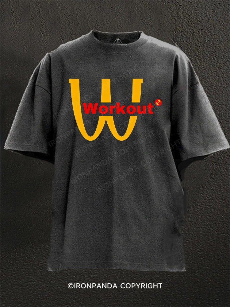 Workout Fitness Washed Gym Shirt