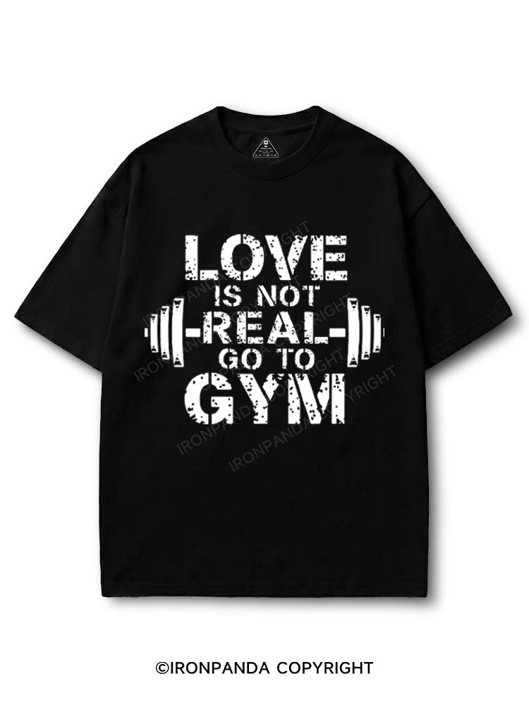Love is fake, go to gym! COTTON PUMP COVER
