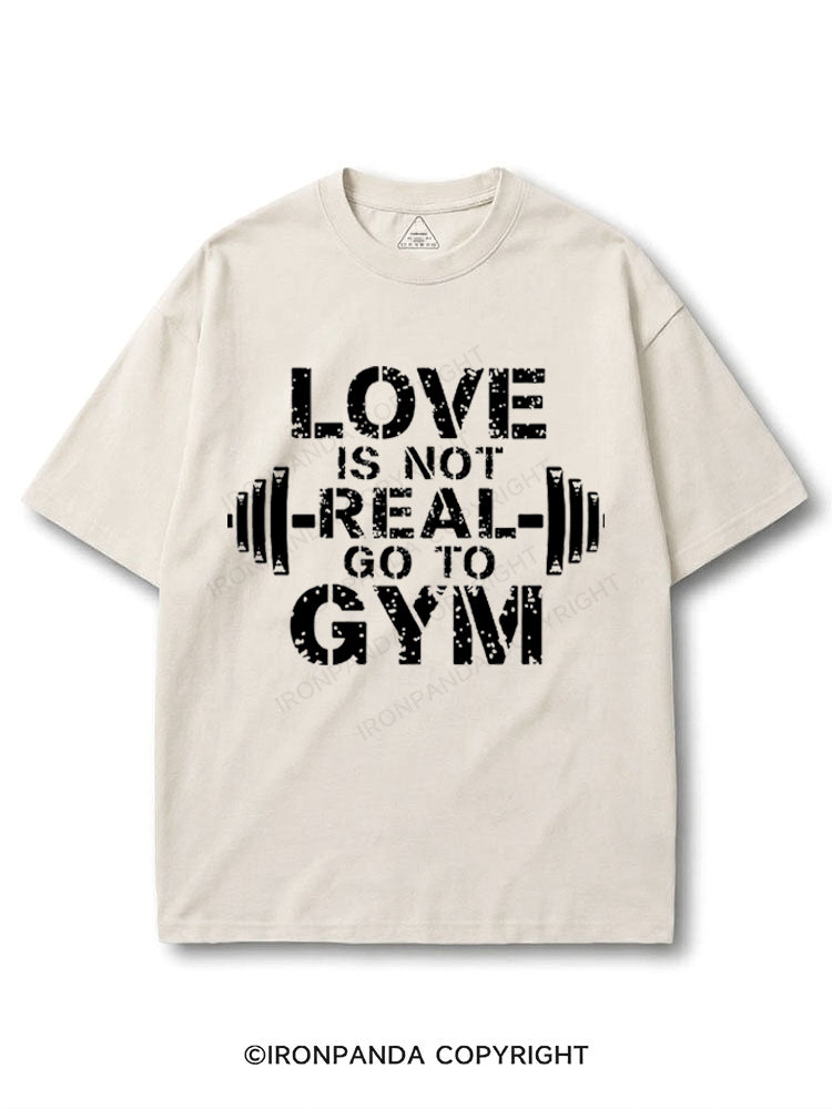 Love is fake, go to gym! COTTON PUMP COVER