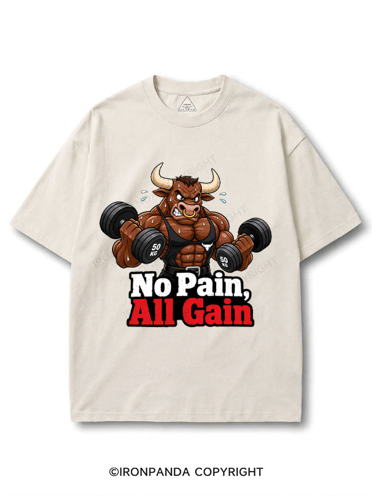 Muscular Cartoon Bull Gym Meme COTTON PUMP COVER