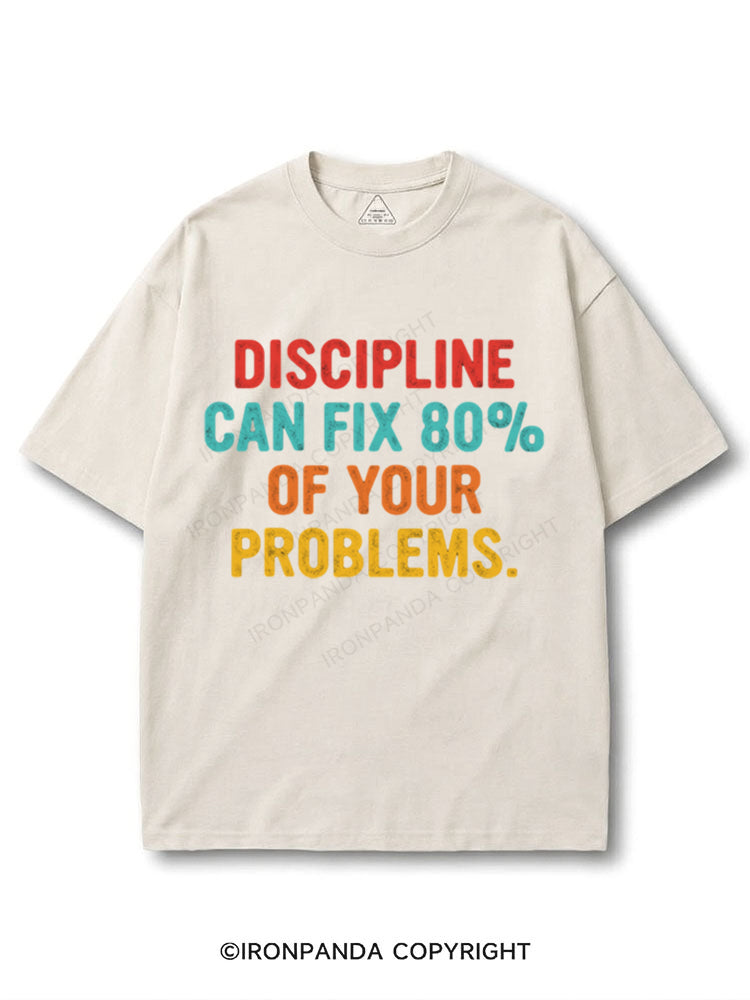 Discipline Can Fix 80% Of Your Problems COTTON PUMP COVER