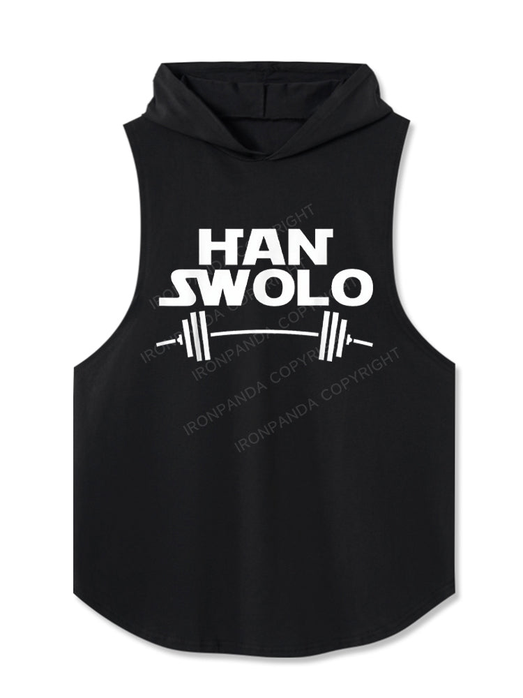 Han Swolo Gym Weightlifting Hooded Tank