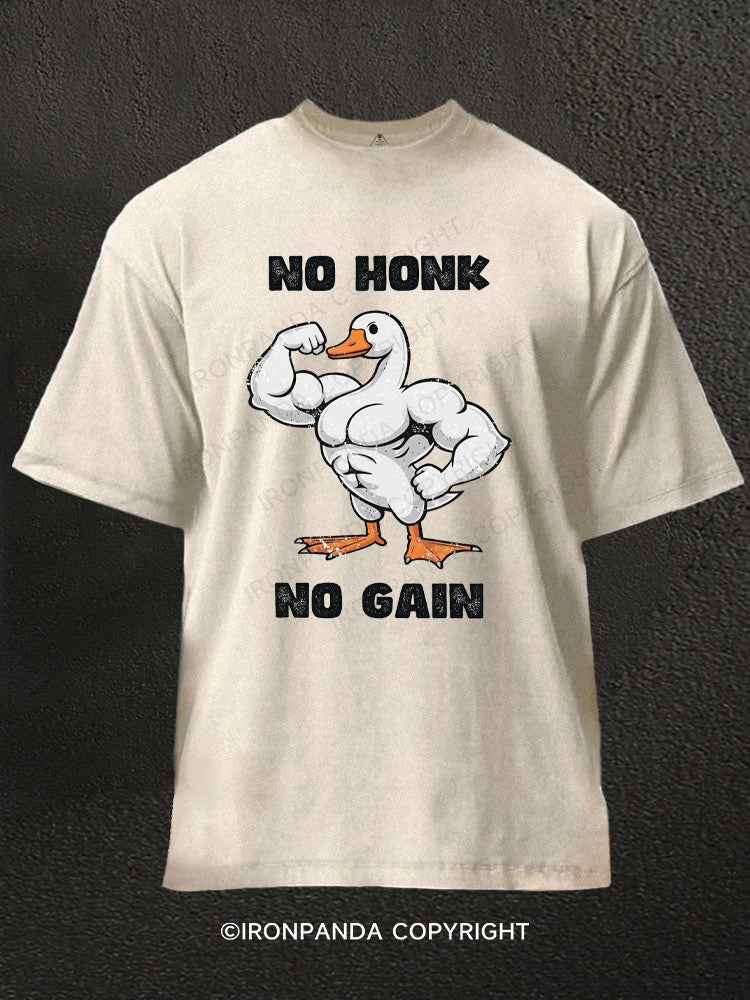 No Honk No Gain Washed Gym Shirt